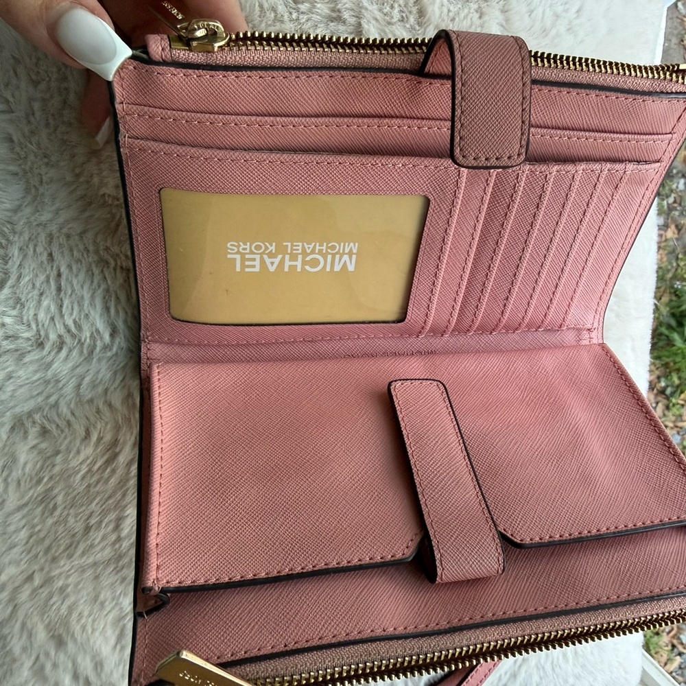 Michael Kors Pink Leather Wallet - Picture 3 of 8